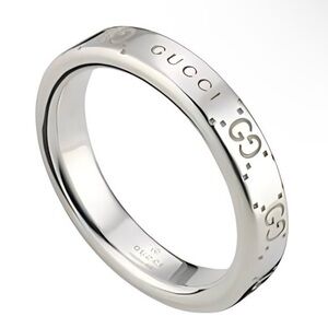 Gucci Signature GG Logo Ring AG 925 814712